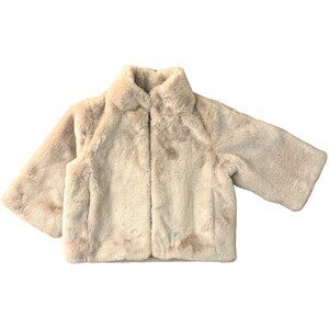 Echo Cream Faux Fur Jacket NWT Small